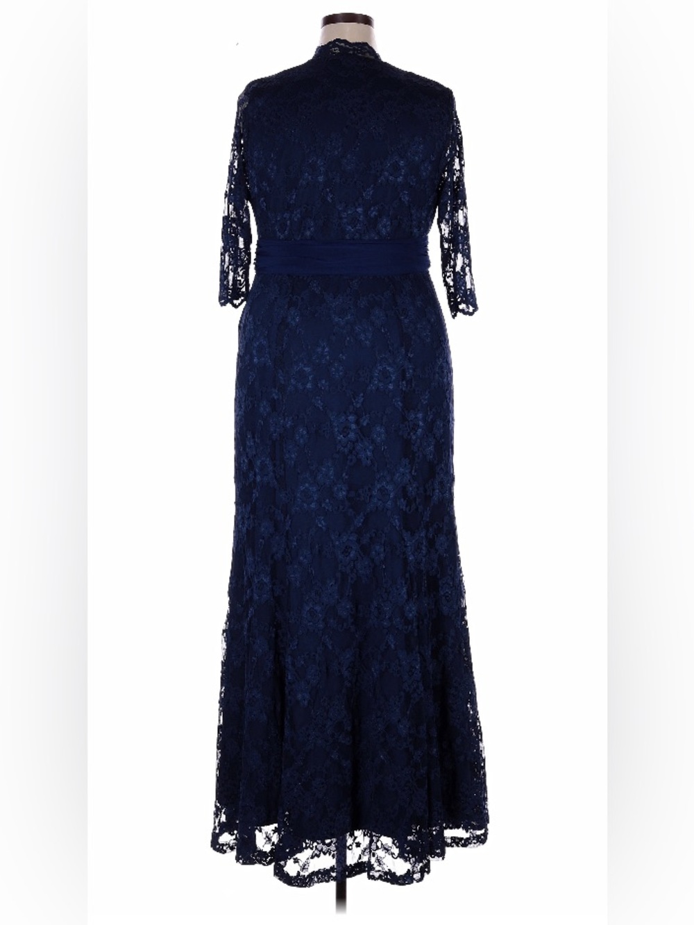 New w/o tags Kiyonna Siren Lace maxi dress 2X navy blue - Picture 3 of 5